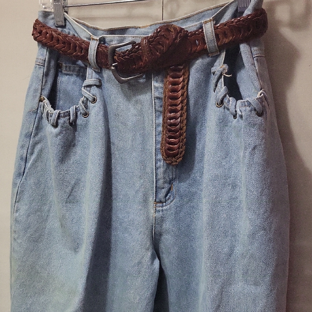 Vtg. Newport News Denim with Braided Accent